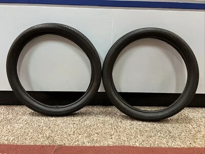Schwinn Typhoon Cord 20 X 2.125 Balloon USA Tires Set BW For Stingrays VTG NOS - Image 1 of 4