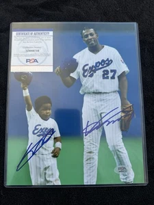 Vladimir Guerrero Sr. & Vladimir Guerrero Jr. Signed Autographed 8x10 Photo PSA - Picture 1 of 5