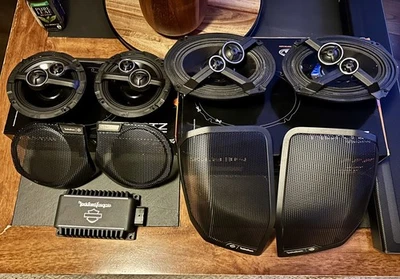 HARLEY DAVIDSON AUDIO POWERED BY ROCKFORD FOSGATE STAGE II + 4 ДИНАМИКА с усилителем - Изображение 1 из 4