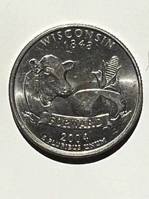 2004 wisconsin quarter error high leaf - Image 1 of 2