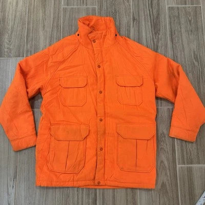 Vtg  1980’s Woolrich Safety Orange Hunting Insulated Jacket Men’s Size Large USA - Image 1 of 4