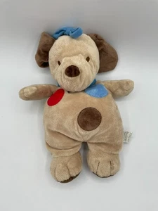 Carters Child Of Mine Musical Tan Plush Baby Puppy Dog 12" Spots Crib Pull Brown - Picture 1 of 14