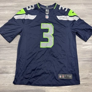 Nike Russell Wilson Seattle Seahawks Navy Game Trikot Large L NFL - Bild 1 von 5