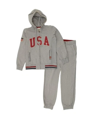 CHAMPION Womens USA Graphic Full Tracksuit UK 18 XL Grey Cotton am07 - Image 1 of 4