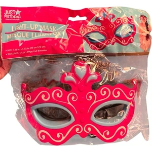Just Pretending Dress Up Fun Girls Light Up Masquerade Mask - Picture 1 of 6