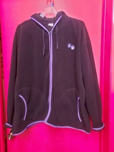 The Animal Rescue Site Fleece Hoodie schwarz mit lila 3X - Bild 1 von 8