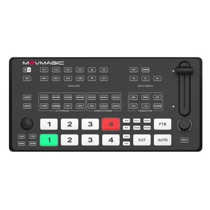 M4E 5CH Video Mixer Switcher,2 HDMI(4K/60P Input,Supports PTZ/USB/SD/DSK/Reco... - Picture 1 of 6
