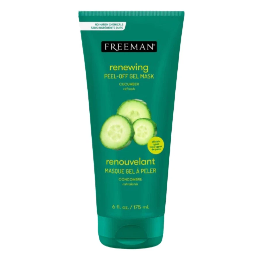 1件装Freeman再生黄瓜去皮凝胶面膜175毫升柔软美丽皮肤 — 第 1/4 张图片