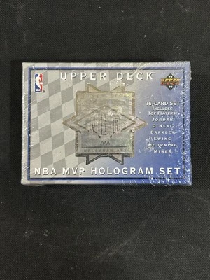Juego de hologramas 1993 Upper Deck NBA MVP caja sellada de fábrica SHAQ Michael Jordan Foto 1 de 4