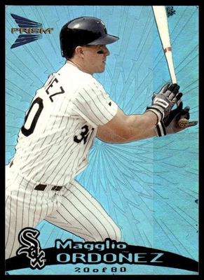 Pacific Prism #34 1999 Magglio Ordóñez azul holográfico #/80 Foto 1 de 2
