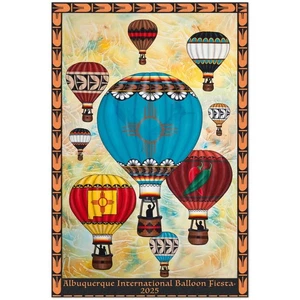 Albuquerque Balloon Fiesta 2025 Poster - Picture 1 of 3