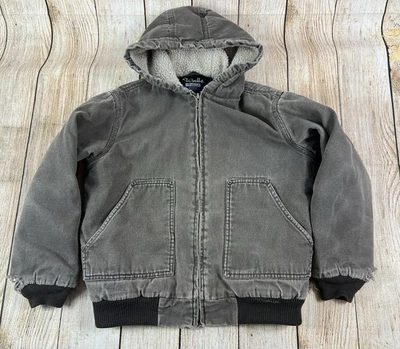 Distressed Walls Blizzard Pruf Fleece Lined Brown Jacket Coat Youth Size Large - Image 1 of 4