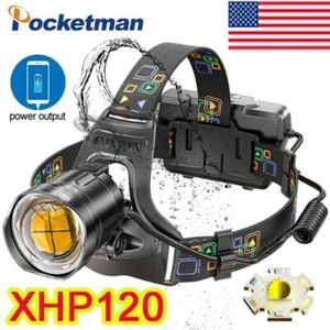 2500000LM Stirnlampe ED Headlight P120 Lampenperle Wasserdicht Headlight Jagdlampe - Bild 1 von 12