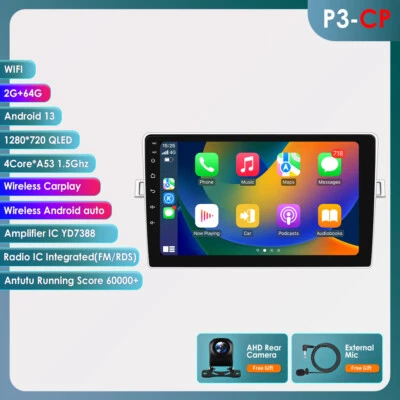 Autoradio Für Toyota Verso 2009-2018 Carplay Android 13 GPS NAV 2GB+64GB +KAMERA - Bild 1 von 4