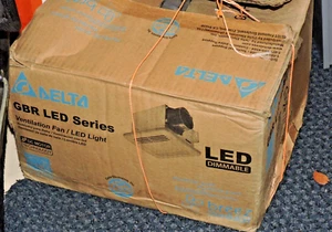 GreenBuilder Series 80 CFM Ceiling Bathroom Exhaust Fan w/LED Light. GBR80LED - Picture 1 of 4