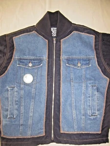 BOY LONDON Blue Nylon Denim Bomber Jacket Lined M - Picture 1 of 12