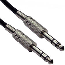 3M Pro 6.35mm 1/4" Stereo Jack Plug To Plug Cable Mixer Amp Audio TRS Lead