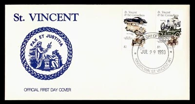 DR WHO 1993 ST VINCENT FDC BENZ CLASSIC CAR COMBO $3 j50005 - Image 1 of 2