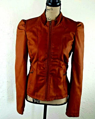 Chaqueta para mujer Rue21 talla L ajuste real S-M marrón claro ropa exterior Foto 1 de 4