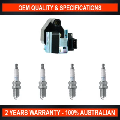 Pack of SWAN Ignition Coils & NGK Spark Plug for Mitsubishi Triton 4G64 (2.4L)  - Image 1 of 4