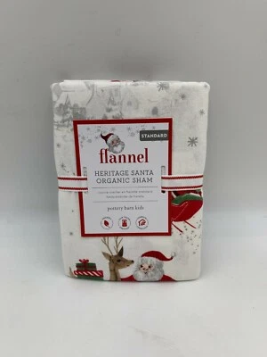 Falsa de franela Pottery Barn Kids Heritage Santa estándar 1391 Foto 1 de 4