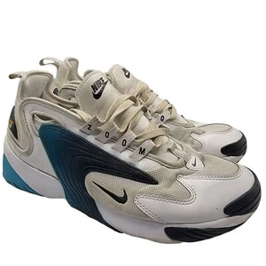 Nike Zoom Air Max 2K Mens Size 10.5 White Teal Nebula Sneaker Shoes A00269-106 - Picture 1 of 12