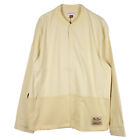 Fred Segal Mitchell & Ness Jacket XL XLarge Beige Cream Cut & Sew Mesh NWT