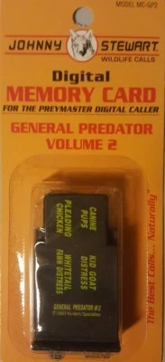 JOHNNY STEWART GENERAL PREDATOR VOLUME 2 PREYMASTER MEMORY CARD PM-3 & PM-4  - Image 1 of 2