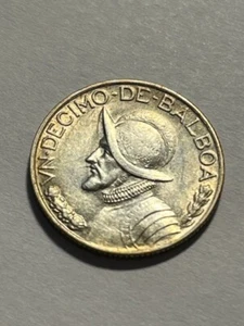 1947 Panama 1/10 Balboa / Silber / ss++ #13040-2 - Bild 1 von 2