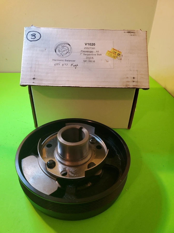 Engine Harmonic Balancer V1020 25527381 7" 1987-1990 231 3.8L - Image 1 of 1