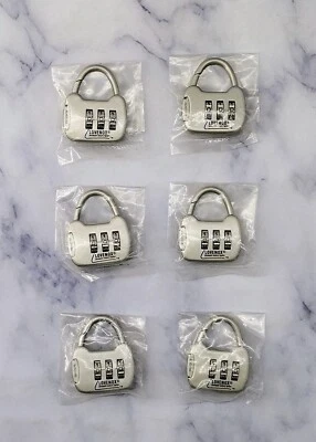3 Digit Code Combination Mini Lock Set Of 6 - Image 1 of 4