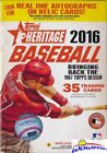 2016 Topps Heritage Baseball EXCLUSIVE Factory Sealed Hanger Box-Foil Parallels!