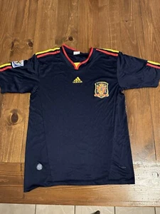 Spain National Team FIFA World Cup 2010 Away Blue Jersey Size Small/Medium?? - Picture 1 of 13