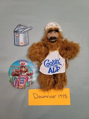De colección 1988 ALF Puppet Peluche Chef Burger King - Cookin' Con Disco Alf/Etiquetas Foto 1 de 4