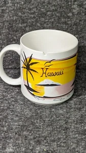 Taza de té vintage ""HAWAII"" con ranura para bolsa de té fondo colgante al atardecer. - Imagen 1 de 9