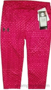 Under Armour Legging Capri Youth Girls Active wear Sport Athletic Trouser BTS - Picture 1 of 3