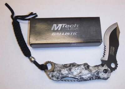 Cuchillo de apertura asistida MTECH USA Ballistic MT-A808GY TACTICAL gris camuflaje *cuchillos Foto 1 de 4