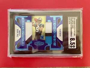 BRYCE YOUNG 2023 RC /50 BLUE SGC 8.5 ROOKIE REFLECTIONS PANINI PLATES & PATCHES