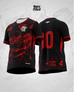 Vince Studios Sondertrikot Flamengo in schwarz-rot, für Kinder und Erwachsene - Bild 1 von 9