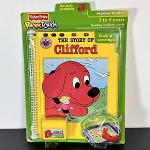 Libro e cartuccia vintage Power Touch Clifford The Big Red Dog Fisher Price apprendimento - Foto 1 di 4