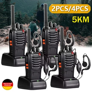 2/4X BAOFENG Walkie Talkie zestaw o dużym zasięgu 5km radiotelefon PMR 16 kanałów - Zdjęcie 1 z 18