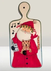 Tablero de aperitivos de queso Vietri Old St Nick 2024 edición limitada coleccionable  - Imagen 1 de 10