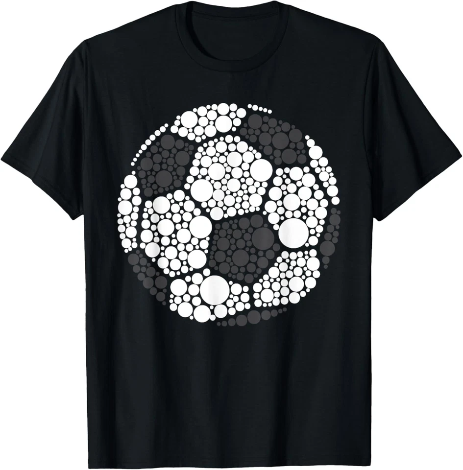 Camiseta unisex Happy Dot Day 2025 a lunares balón de fútbol niños aficionados Foto 1 de 1