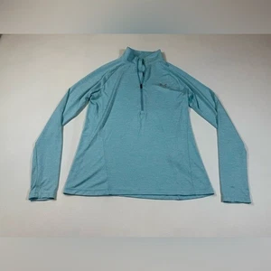 Under Armour Mujer Heat Gear Cuarto Grande Cremallera Suelto Atlético Azul Top (Bin S) - Imagen 1 de 14
