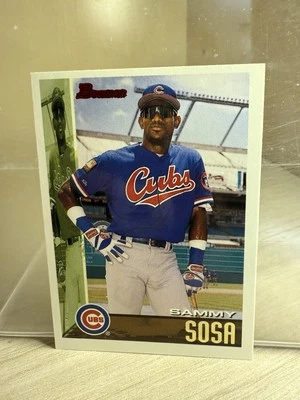 Cpp 1995 Bowman  #372 Sammy Sosa Chicago Cubs - Image 1 of 2