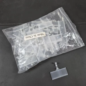 Lotto 58 porta etichette da scaffale in filo di plastica alto 1-1/4" x largo 3" - Foto 1 di 3