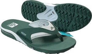 Reef Fanning Pregame Sandals - NWT Mens Size 12 Green / White - #47745-K3 - Picture 1 of 1