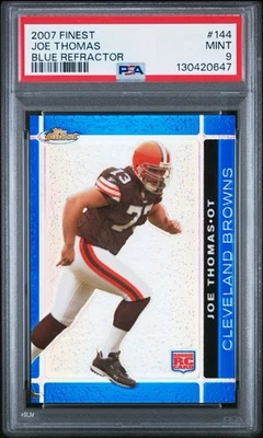 2007 Topps Finest Joe Thomas Rookie Blue /299 #144 PSA 9 - Image 1 of 2
