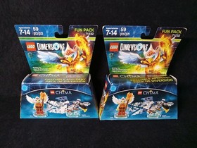 Lego Dimensions #71232 Legends of Chima Eris Fun Pack Sealed Retired Lot Of 2