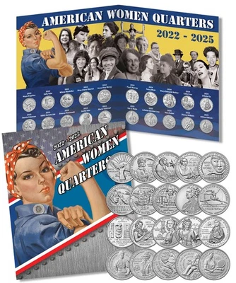 American Women Quarters Complete set in Coin Folder (2022-2025) - Image 1 of 4